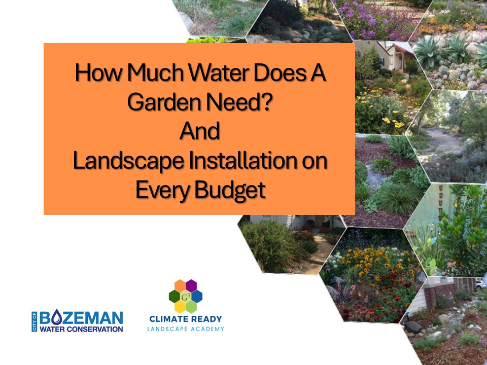 CRLA How Much Water Does a Garden Need and Landscape Installation on Every Budget - Bozeman, MT